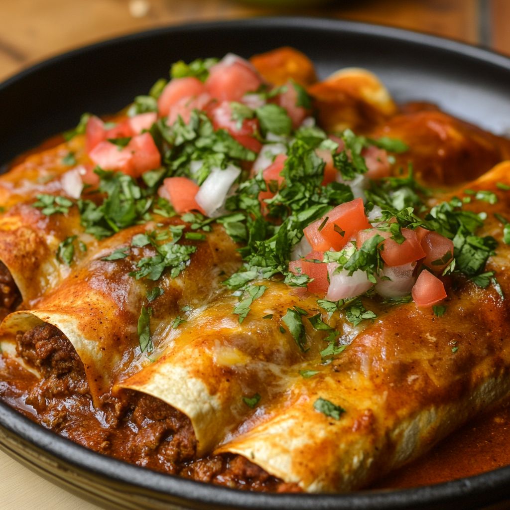 Cheese chilli enchilada
